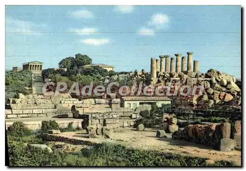 Moderne Karte Agrigento Tempio Di Ercole