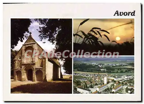 Cartes postales moderne Avord Cher L'Eglise Coucher de Soleil en Champagne Bernichonne