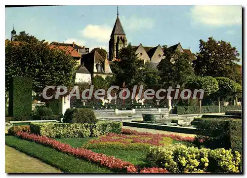 Cartes postales moderne Vierzon Cher Le Jardin Public et l'Eglise Notre Dame