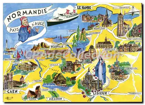 Cartes postales moderne La Normandie Pays d'Auge