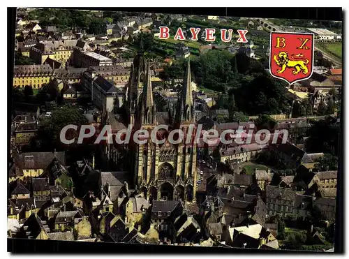 Moderne Karte Bayeux Calvados La Cathedrale Notre Dame et Vue generale