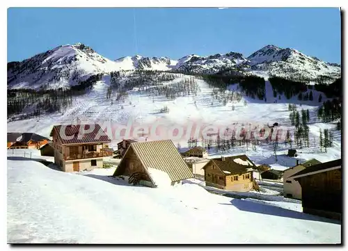 Moderne Karte Montgenevre Les Pistes