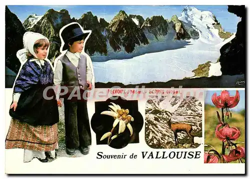 Moderne Karte Souvenir de Vallouise Merveilles des Hautes Alpes