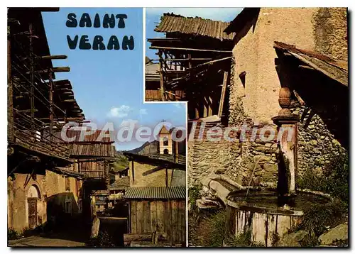 Moderne Karte Saint Veran Hautes Alpes