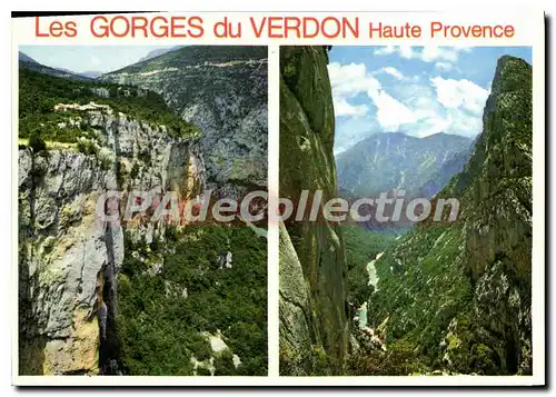 Cartes postales moderne Les Gorges du Verdon Var Alpes de Haute Provence