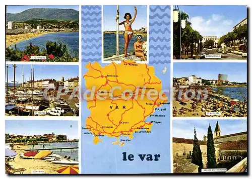 Cartes postales moderne Le Var departement touristique