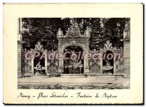 Cartes postales moderne Nancy Place Stanislas Fontaine de Neptune