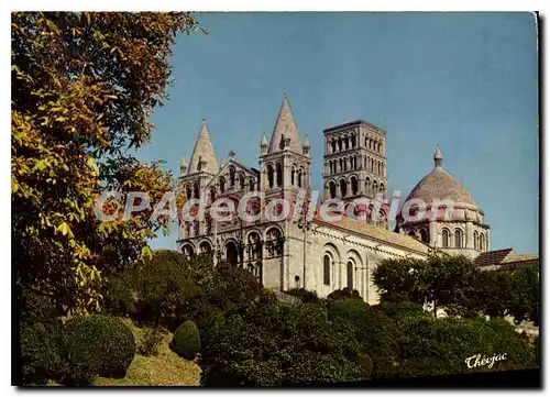 Moderne Karte Angouleme Charente La Cathedrale Saint Pierre