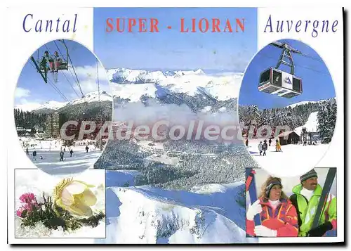 Cartes postales moderne Sports d'hiver en Auvergne Super Lioran Cantal