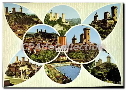 Cartes postales moderne Foix Ariege Divers Aspects de la Ville avec le Chateau