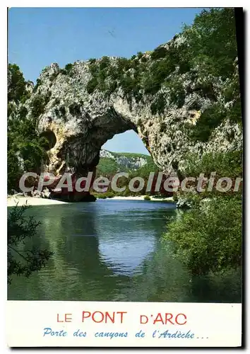 Cartes postales moderne Les Grands Paysages du Vivarais Le Pont d'Arc