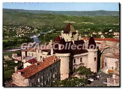 Moderne Karte Aubenas en Vivarais Ardeche Le Chateau Feodal et la Vallee de l'Ardeche