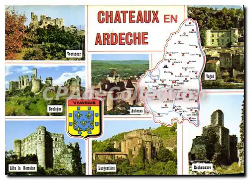 Cartes postales moderne Chateaux en Ardeche