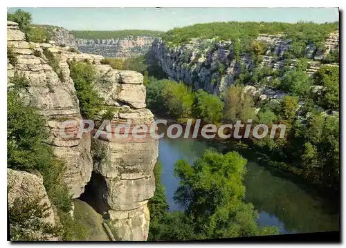 Moderne Karte Les Gorges de L'Ardeche au Defile de Ruoms