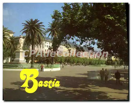 Cartes postales moderne Panorama de la Corse Bastia La Place Saint Nicolas