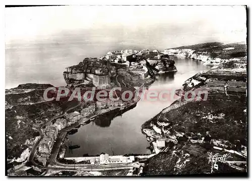 Cartes postales moderne Bonifacio Corse Vue aerienne La Ville et le Port