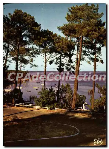 Moderne Karte Bassin d'Arcachon Gironde Echappee sur le Bassin