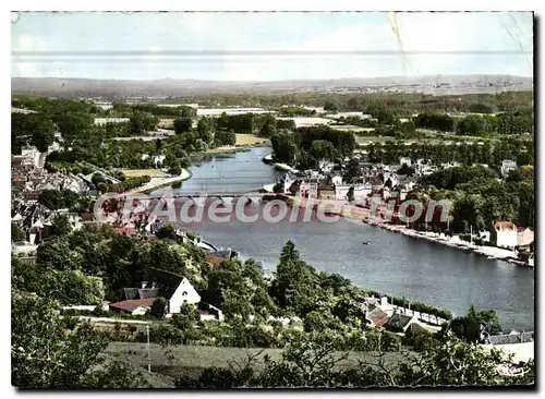 Moderne Karte Joigny Yonne Vue panoramique