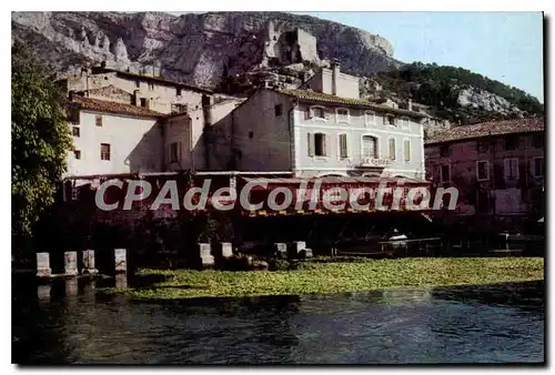 Moderne Karte Fontaine de Vaucluse Le Chateau feodal et les Bords de la Sorgue