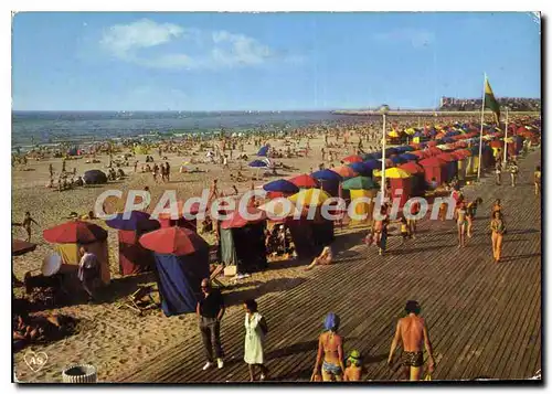 Moderne Karte Deauville Calvados La Plage fleurie La Plage