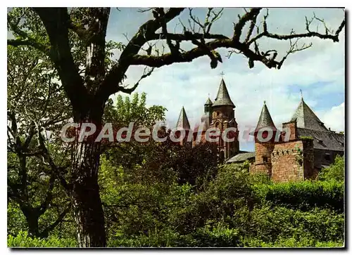 Moderne Karte Collonges la Rouge Correze L'Eglise et le Castel de Vassinhac