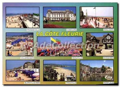 Cartes postales moderne En Normandie La Cote Fleurie Calvados