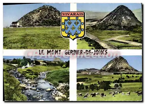 Moderne Karte Le Grands paysages Vivarais Geriber de Joncs