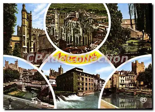 Cartes postales moderne Narbonne Aude Cathedrale et Palais des Archevegues