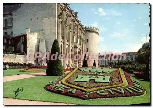 Moderne Karte Angouleme Jardins de l'Hotel de Ville Ecussin des Armes d'Angouleme