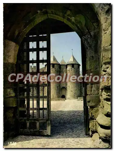Cartes postales moderne Cite de Carcassonne Aude La Porte Narbonnaise