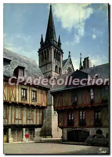 Moderne Karte Le Bretagne en Couleurs Vannes Morbihan La place Henri IV et la Cathedrale
