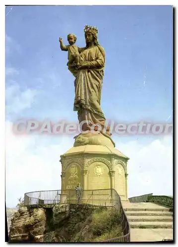 Cartes postales moderne Le Puy Haute Loire Le Rocher Corneille et la Statue