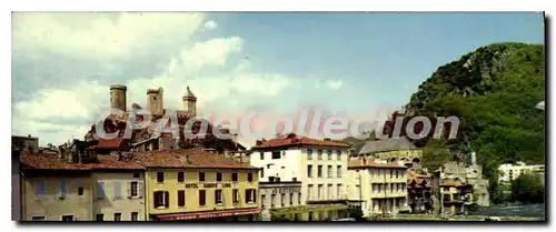Cartes postales moderne Les Pyrenees Ariegeoises Foix Le Pont vieux sur l'Ariege et le Chateau
