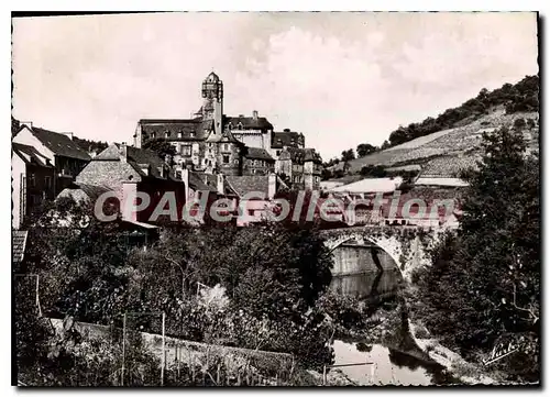 Cartes postales moderne Estaing Aveyron Vue generale Le Vieux Pont sur le Lot Le Chateau
