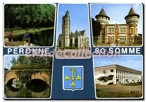 Cartes postales moderne Peronne Le Cam l'Eglise Les Tourelles La Somme