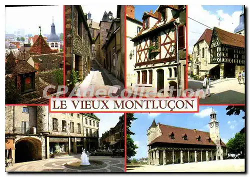 Cartes postales moderne Montlucon Allier Les vieux quartiers et le Vieux Chateau