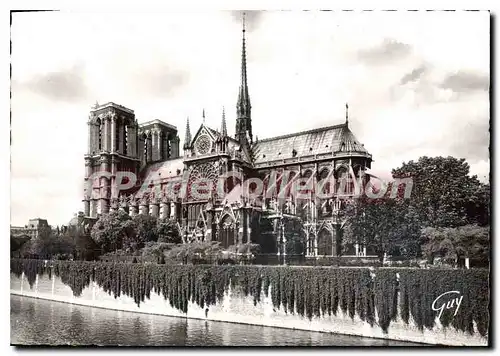 Moderne Karte Paris et ses Merveilles Abside de la cathedrale Notre Dame