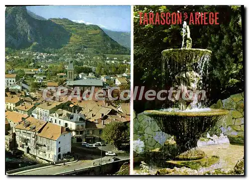 Cartes postales moderne Tarascon sur Artiege La Fontaine la vue generale