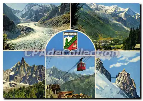 Cartes postales moderne Chamonix MT Blanc La Mer de Glace du Dru