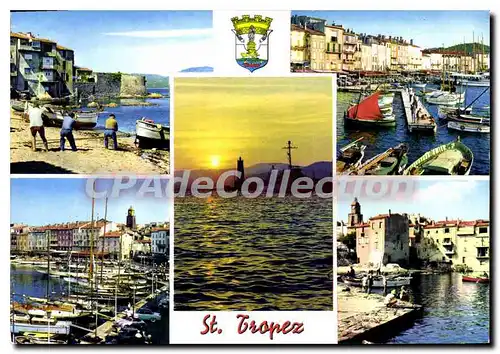 Cartes postales moderne Le Cote d'Azur Saint Tropez Var La Ponche Pe Port