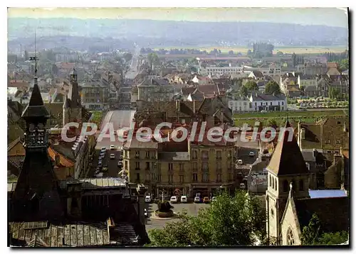 Moderne Karte Chateau Thierry Aisne Vue generale