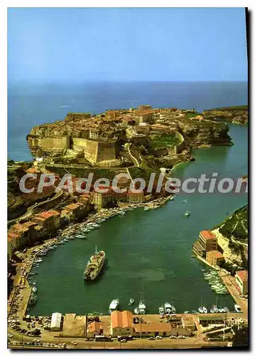 Cartes postales moderne Couleurs et Lumiere de France La Corse Oasis de Beaute Bonifacio Vue d'ensemble des Quais et du
