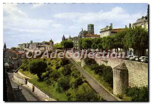 Moderne Karte Angouleme Charente Les Remparts