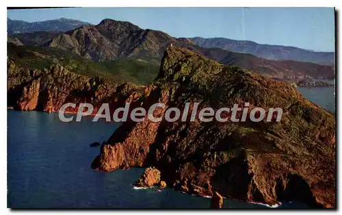 Moderne Karte Charmes et Couleurs de la Corse Les Calanche de Piana Vues de la mer