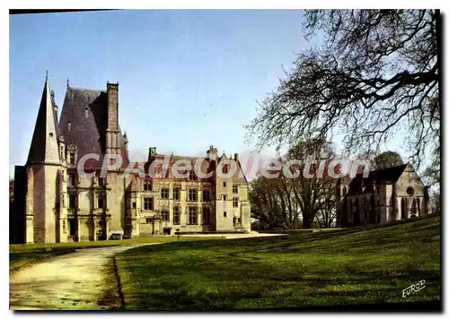 Cartes postales moderne Le Fontaine Henry Calvados Le Chateau Renaisance et la Chapelle