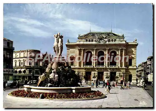 Cartes postales moderne Montpellier Herault Les Trois Graces et le Theatre