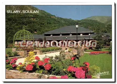 Cartes postales moderne Hautes Pyrenees Saint Lary Les thermes et les jardins