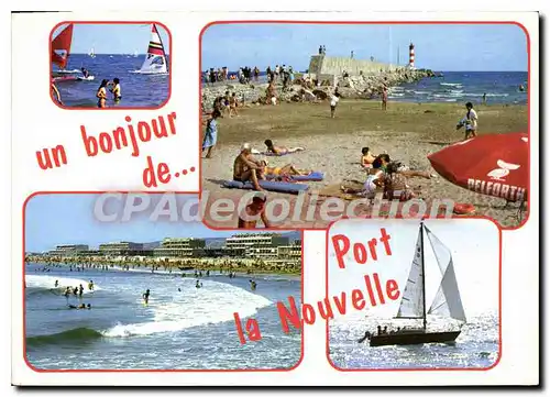 Cartes postales moderne Port la Nouvelle La plage le phare