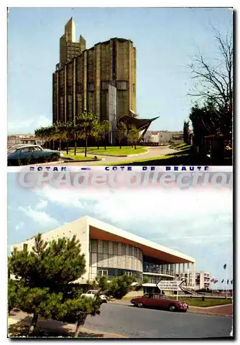 Cartes postales moderne Royan Cote de beaute l'eglise Notre Dame Le palais des congres