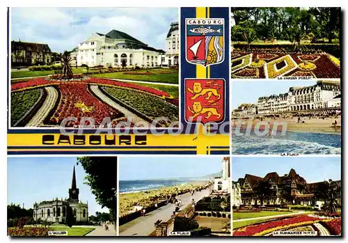 Cartes postales moderne La Cote Fleurie Cabourg Calvados la plage des Fleurs